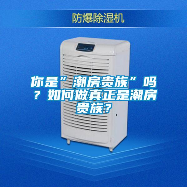 你是”潮房貴族”嗎?如何做真正是潮房貴族?