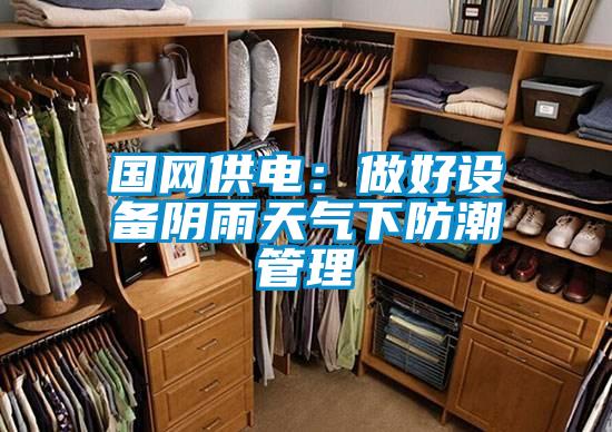國網(wǎng)供電:做好設(shè)備陰雨天氣下防潮管理