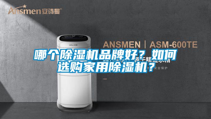 哪個除濕機品牌好？如何選購家用除濕機？