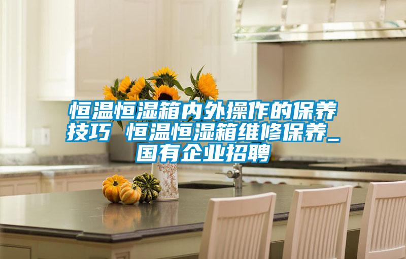 恒溫恒濕箱內(nèi)外操作的保養(yǎng)技巧 恒溫恒濕箱維修保養(yǎng)_國(guó)有企業(yè)招聘