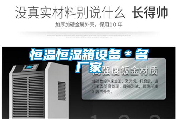 恒溫恒濕箱設備*名廠家