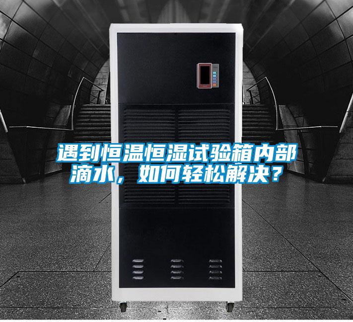 遇到恒溫恒濕試驗(yàn)箱內(nèi)部滴水,如何輕松解決?