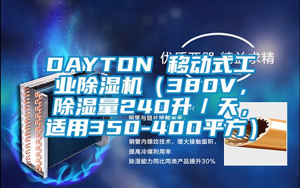 DAYTON 移動式工業(yè)除濕機(jī)(380V,除濕量240升/天,適用350-400平方)