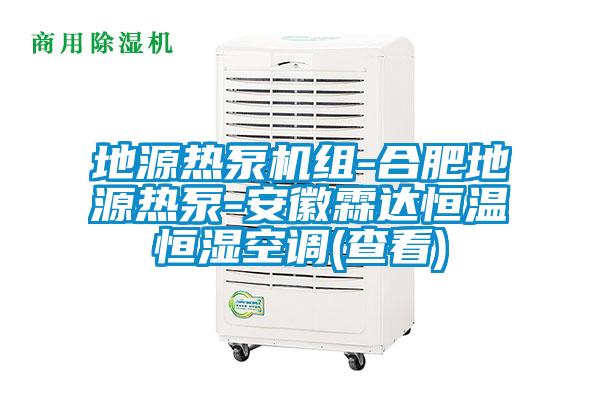 地源熱泵機(jī)組-合肥地源熱泵-安徽霖達(dá)恒溫恒濕空調(diào)(查看)