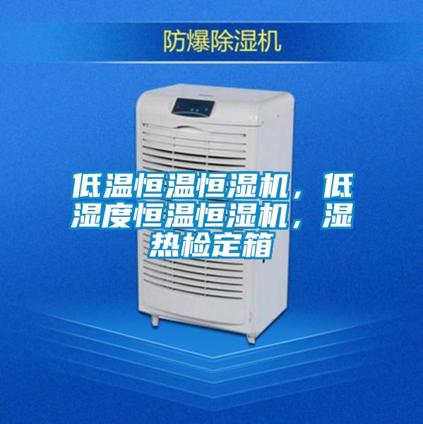 低溫恒溫恒濕機,低濕度恒溫恒濕機,濕熱檢定箱