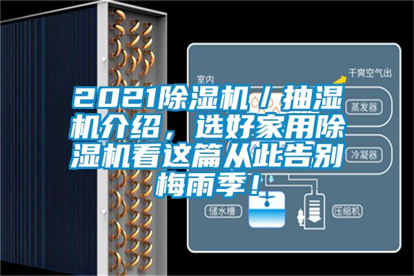 2021除濕機/抽濕機介紹,選好家用除濕機看這篇從此告別梅雨季!